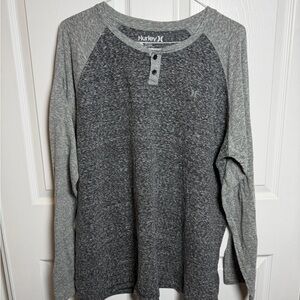 Hurley Charcoal Heather Premium Tee Henley